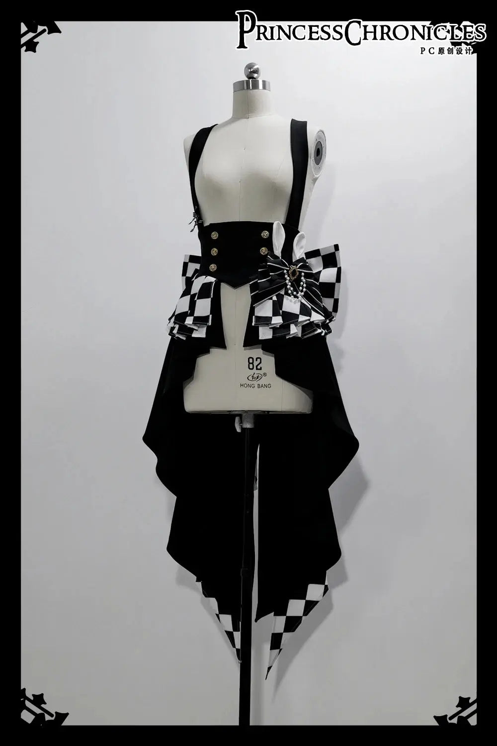 Ouji Outfit Cool Lolita Waist Cincher w. High Low Skirt by Princess Chronicles ~ Rabbit Theater Corset Costume Ouji Lolita Blous SS69