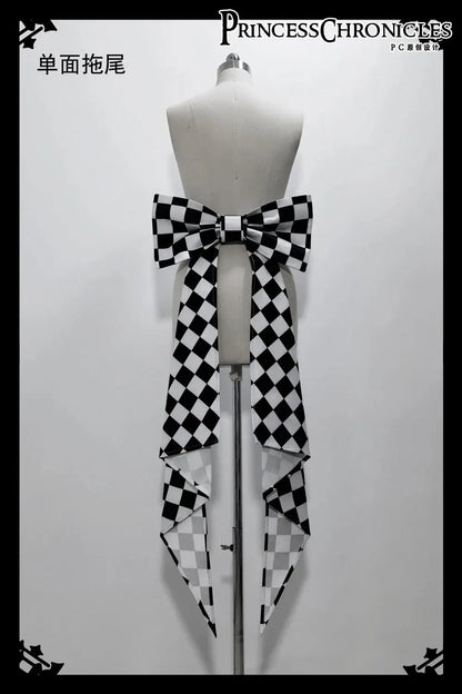 Ouji Outfit Cool Lolita Waist Cincher w. High Low Skirt by Princess Chronicles ~ Rabbit Theater Corset Costume Ouji Lolita Blous SS69