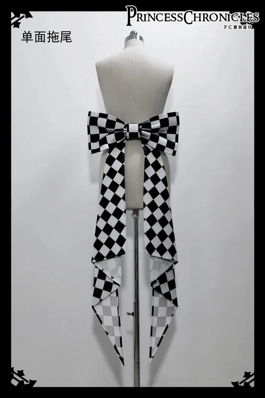 Ouji Outfit Cool Lolita Waist Cincher w. High Low Skirt by Princess Chronicles ~ Rabbit Theater Corset Costume Ouji Lolita Blous SS69