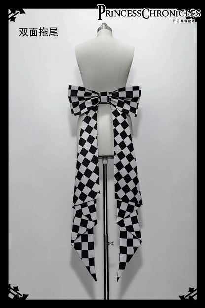 Ouji Outfit Cool Lolita Waist Cincher w. High Low Skirt by Princess Chronicles ~ Rabbit Theater Corset Costume Ouji Lolita Blous SS69