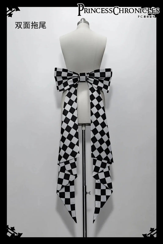 Ouji Outfit Cool Lolita Waist Cincher w. High Low Skirt by Princess Chronicles ~ Rabbit Theater Corset Costume Ouji Lolita Blous SS69