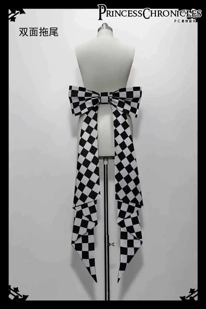 Ouji Outfit Cool Lolita Waist Cincher w. High Low Skirt by Princess Chronicles ~ Rabbit Theater Corset Costume Ouji Lolita Blous - SS69