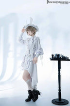 Ouji Outfit Cool Lolita Waist Cincher w. High Low Skirt by Princess Chronicles ~ Rabbit Theater Corset Costume Ouji Lolita Blous SS69