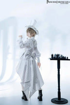 Ouji Outfit Cool Lolita Waist Cincher w. High Low Skirt by Princess Chronicles ~ Rabbit Theater Corset Costume Ouji Lolita Blous SS69