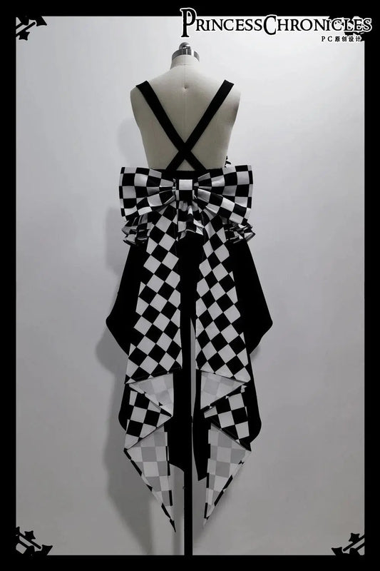 Ouji Outfit Cool Lolita Waist Cincher w. High Low Skirt by Princess Chronicles ~ Rabbit Theater Corset Costume Ouji Lolita Blous SS69