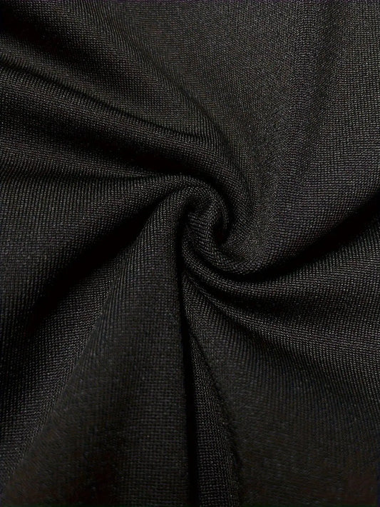 Plus Size Colorblock Stripe Print Drawstring Dress, Casual Off Shoulder Long Sleeve Dress, Women's Plus Size Clothing SS69