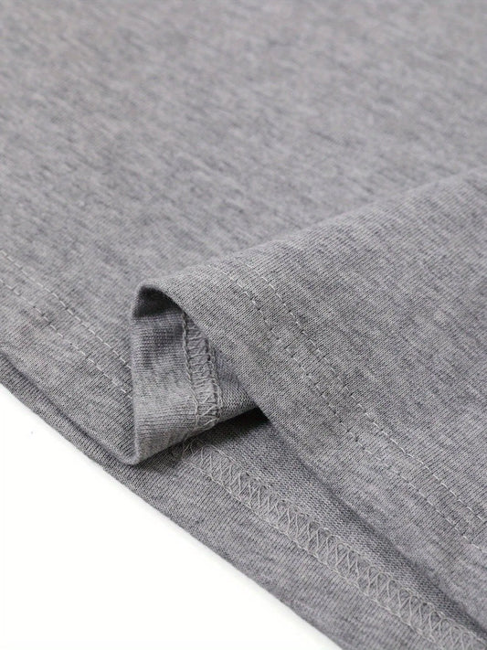 Plus Size Men's Cotton T-Shirt - Cute Three Cats Print, Breathable & Comfortable Casual Tee for Summer Outdoor Streetwear - SS69