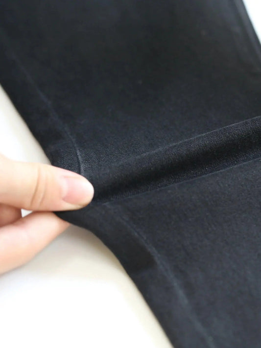 Plus Size Skinny High Waist Jeans for Women Legging Stretch Denim Women Jeans Curvy Pencil Black Color Mom Jeans Fitting Pants SS69