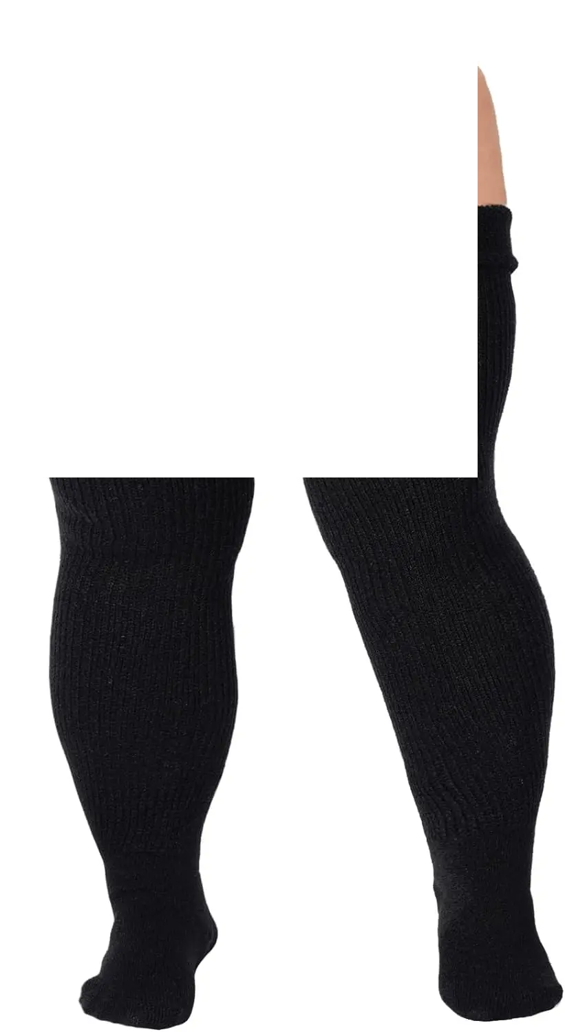 Plus Size Womens Thigh High Socks for Thick Thighs- Extra Long - SS69