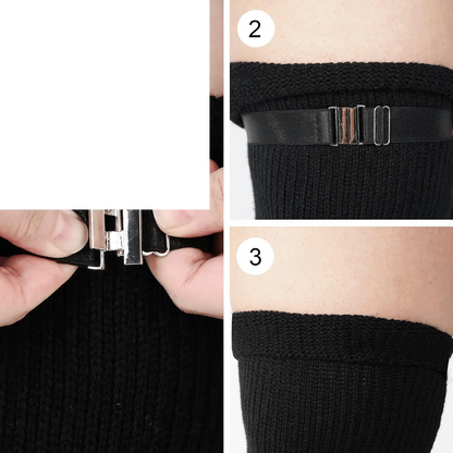 Plus Size Womens Thigh High Socks for Thick Thighs- Extra Long - SS69