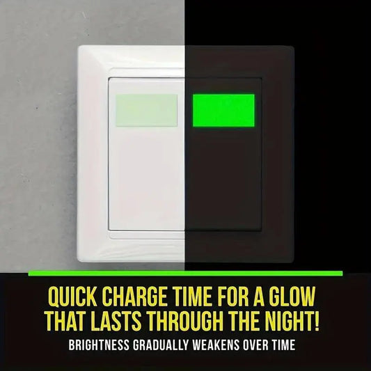 Premium Glow-in-The-Dark PVC Tape - Ultra-Bright, Rechargeable, and Long-Lasting Fluorescent Green Adhesive SS69