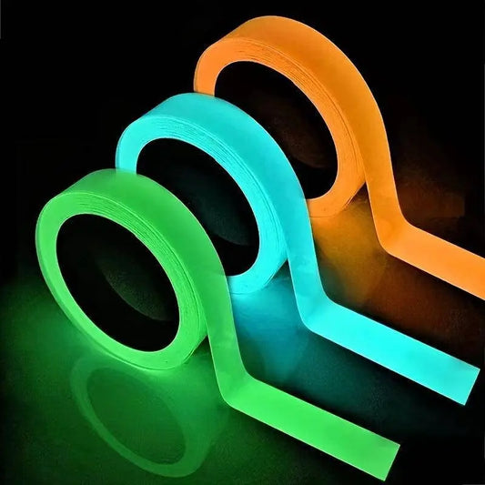 Premium Glow-in-The-Dark PVC Tape - Ultra-Bright, Rechargeable, and Long-Lasting Fluorescent Green Adhesive SS69