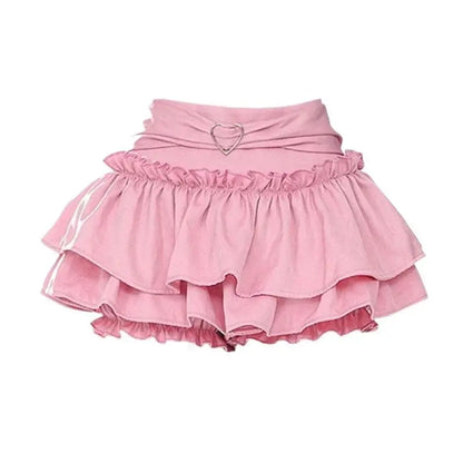 Puffy Cake Skirts Women Ruffles Chic Popular Sweet Spicy Girls Gothic All-match Korean Fashion Streetwear Summer Popular Y2k - SS69