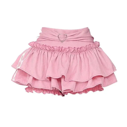 Puffy Cake Skirts Women Ruffles Chic Popular Sweet Spicy Girls Gothic All-match Korean Fashion Streetwear Summer Popular Y2k - SS69