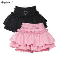 Puffy Cake Skirts Women Ruffles Chic Popular Sweet Spicy Girls Gothic All-match Korean Fashion Streetwear Summer Popular Y2k - SS69