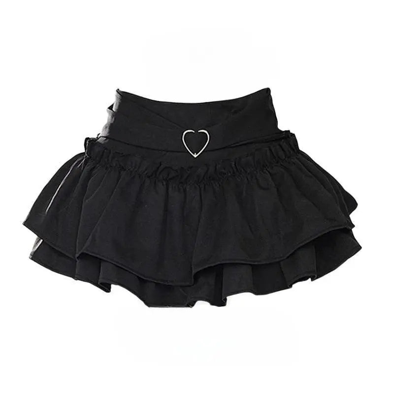 Puffy Cake Skirts Women Ruffles Chic Popular Sweet Spicy Girls Gothic All-match Korean Fashion Streetwear Summer Popular Y2k - SS69