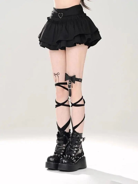 Puffy Cake Skirts Women Ruffles Chic Popular Sweet Spicy Girls Gothic All-match Korean Fashion Streetwear Summer Popular Y2k - SS69