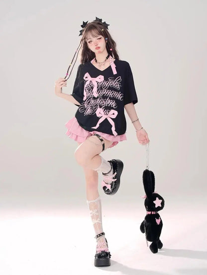 Puffy Cake Skirts Women Ruffles Chic Popular Sweet Spicy Girls Gothic All-match Korean Fashion Streetwear Summer Popular Y2k - SS69