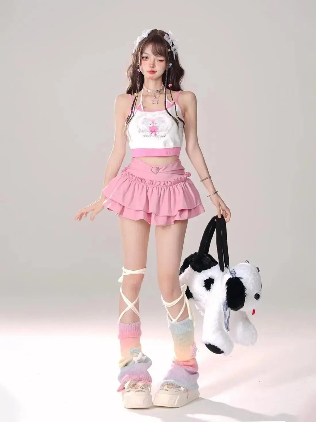 Puffy Cake Skirts Women Ruffles Chic Popular Sweet Spicy Girls Gothic All-match Korean Fashion Streetwear Summer Popular Y2k - SS69