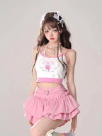 Puffy Cake Skirts Women Ruffles Chic Popular Sweet Spicy Girls Gothic All-match Korean Fashion Streetwear Summer Popular Y2k - SS69