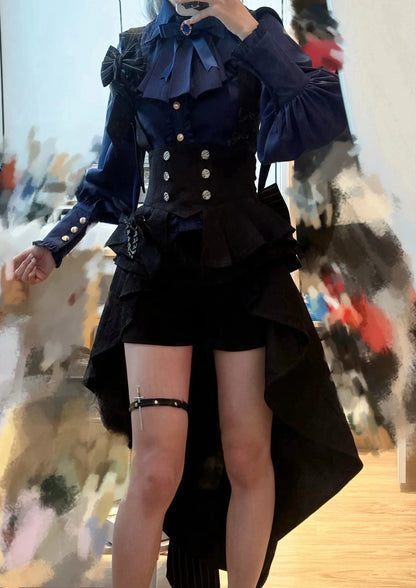 ~Rabbit Theater~Ouji Lolita Blouse and Shorts Set by Princess Chronicles SS69