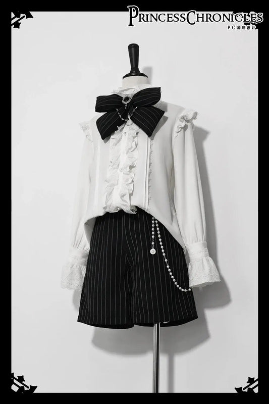 ~Rabbit Theater~Ouji Lolita Blouse and Shorts Set by Princess Chronicles SS69