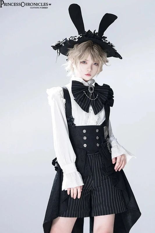 ~Rabbit Theater~Ouji Lolita Blouse and Shorts Set by Princess Chronicles SS69
