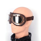 Retro Motorcycle Goggles Glasses Vintage Moto Classic Goggles for Harley Pilot Steampunk ATV Bike Copper Helmet SS69