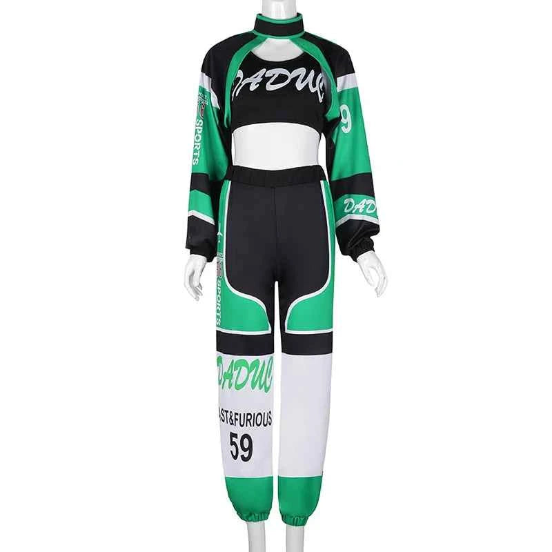 2026 Green K-POP Dancing Clothes For Women Group Song Playing Clothing Hip Pop Jazz Dance Costumes Nightclub DJ Stage Set XH1818