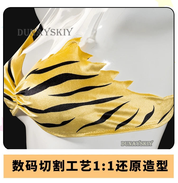 Urusei Yatsura Lum Anime Cosplay Bikini Set - Polyester Swimwear