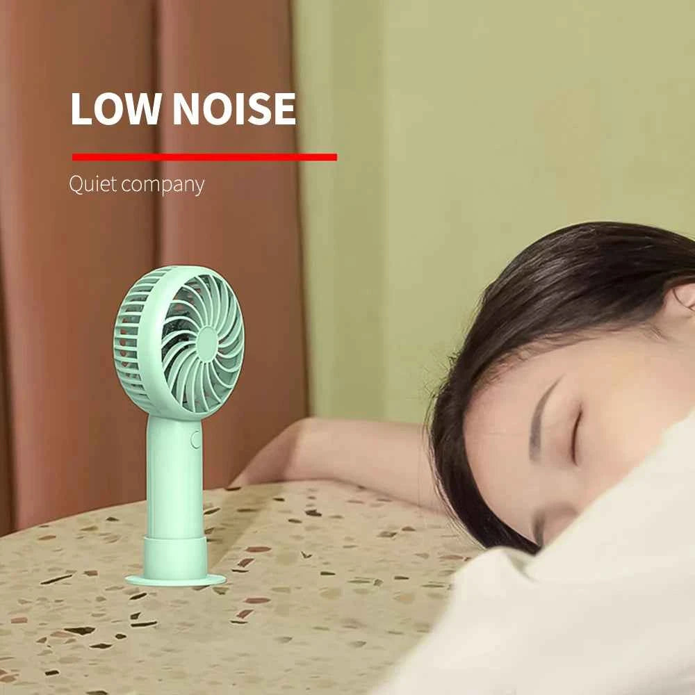 1200mAh Mini Portable FansHandheld USB Rechargeable Quiet Handheld FanAir cooler Outdoor Travel Hand Fans ventilation Fan