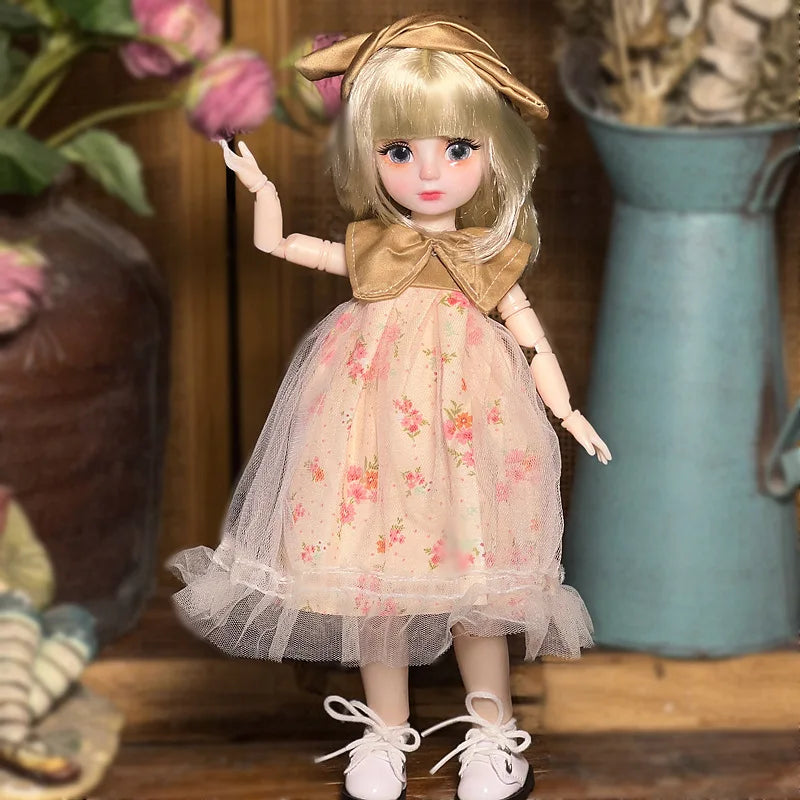30cm Bjd Doll Lolita Doll 1/6 Starry Sky Grey Eyes Lolita Fashion Accessories Diy Doll Set Children'S Girls Birthday Gift Toy SS69 14.69 eighteen