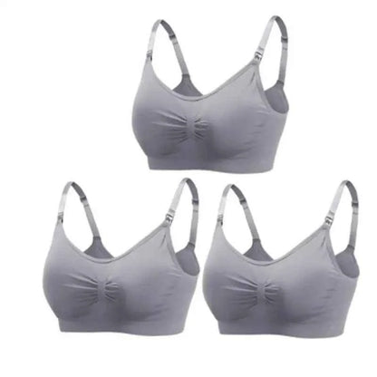 3pcs/Set High Quality Maternity Nursing Bras Cotton Breastfeeding Pregnant Underwear Seamless Large Size Breathable Bra Push Up