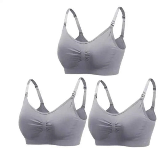 3pcs/Set High Quality Maternity Nursing Bras Cotton Breastfeeding Pregnant Underwear Seamless Large Size Breathable Bra Push Up