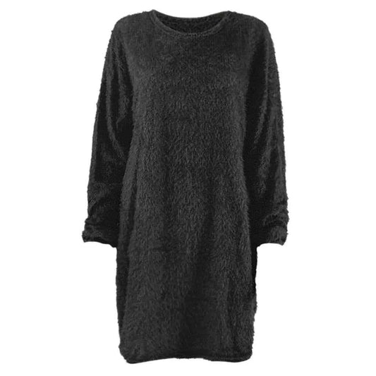 Women Winter Sweater Knit Crewneck Warm Long Sleeve Casual Sweatshirts Dress Elegant Women'S Dresses For Party Vestidos Mujer