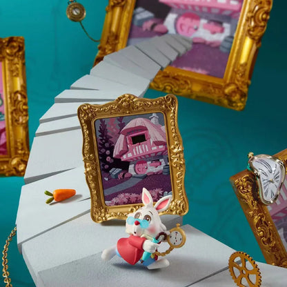 Original Disney Alice In Wonderland Blind Box Art Gallery Series Trendy Collectible Desktop Ornament Model Birthday Gift SS69 24.69 The late  rabbit / Original