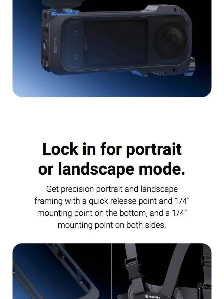Insta360 X5 Original Accessories Collection Lens Cap Premium Guards Screen Protector Metal Frame Charging Case Battery Pack