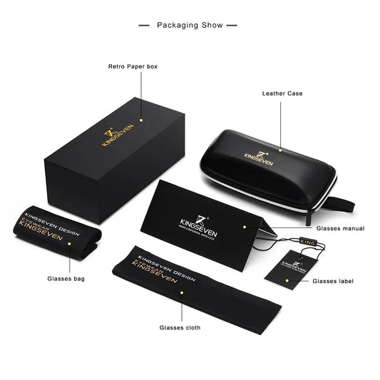 KINGSEVEN Round Sunglasses for Men Polarized Steampunk Sun Glasses For Women Vintage Style UV400 Eyewear Accessory Oculos SS69