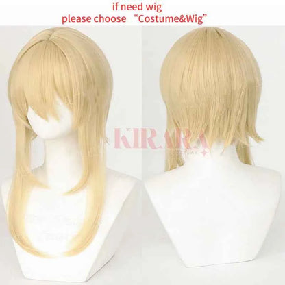 High Qualiy Lumine Cosplay Costume Wig Hair Game Impact Character Traveler for Women Cosplay Anime Events Role Play Dress
