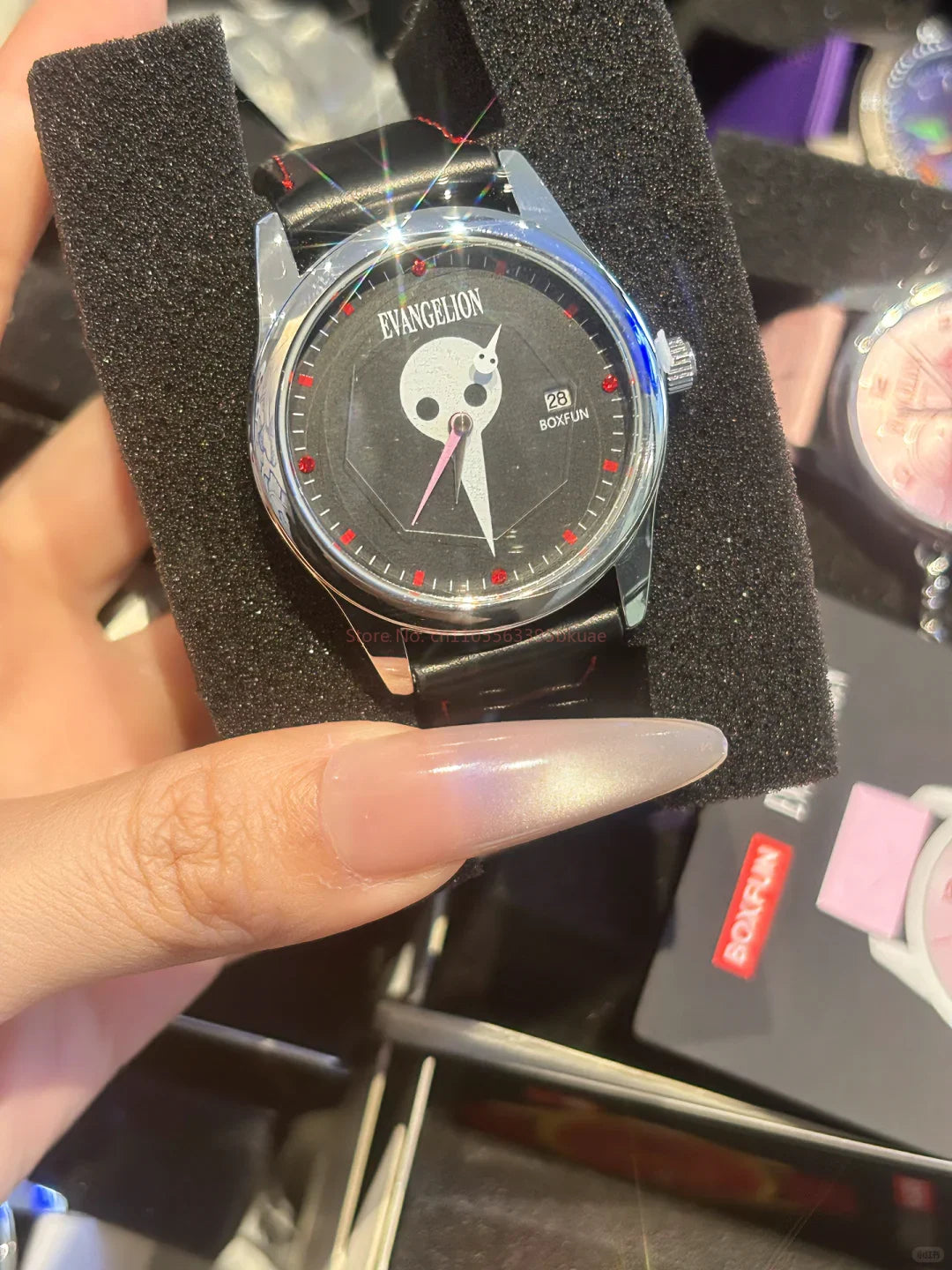 Original Boxfun Eva Evangelion The Final Mission Series Wrist Watch Blind Box Asuka Anime Peripheral Ornament Birthday Gifts Toy