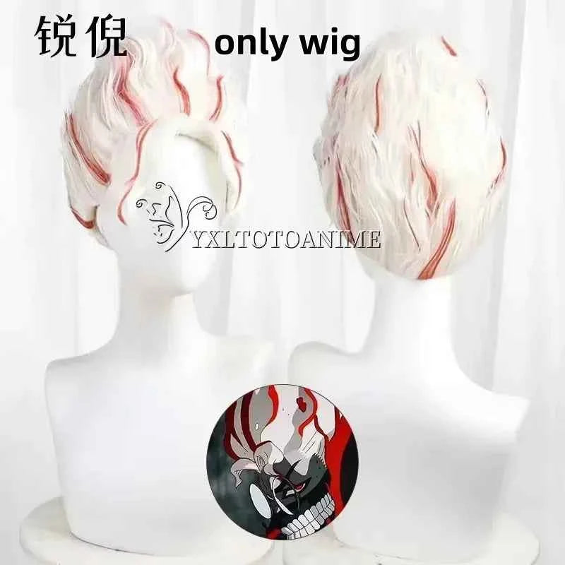 Dandadan Okarun Ken Takakura Cosplay Costume Wig Turbo Granny Powers Black Collar Uniform Curly Short Hair Halloween Party Suit