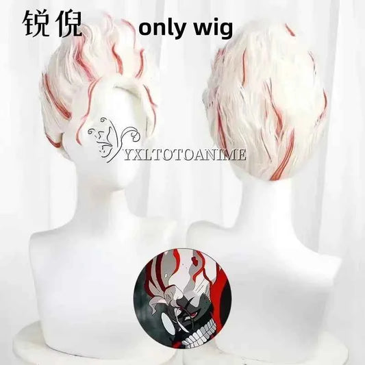 Dandadan Okarun Ken Takakura Cosplay Costume Wig Turbo Granny Powers Black Collar Uniform Curly Short Hair Halloween Party Suit