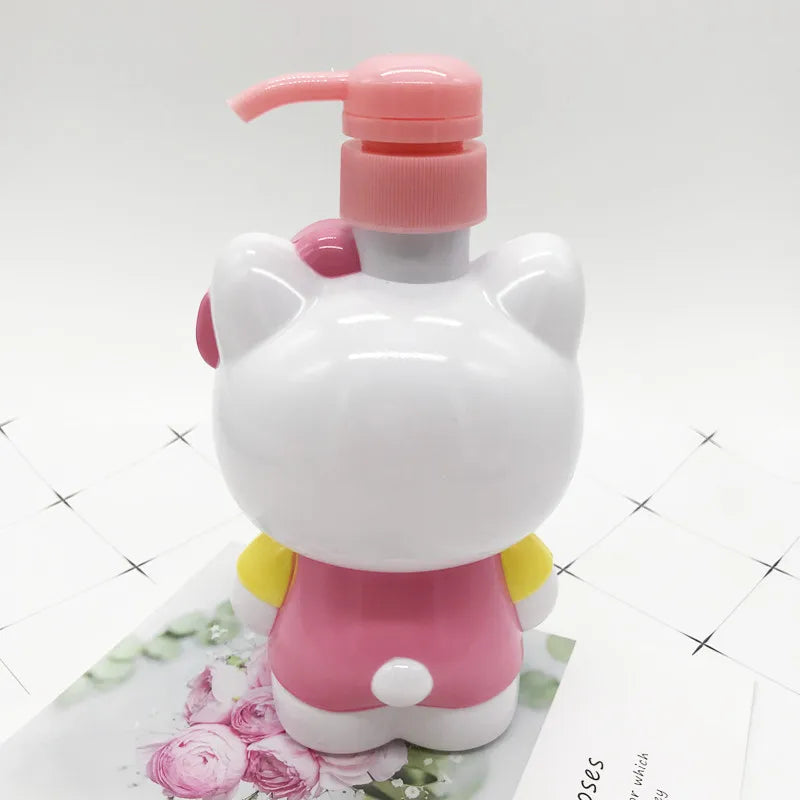 500ML Sanrio Hello Kitty Squeeze Bottle Shower Gel Hand Sanitizer Dish Soap Liquid Cute Cartoon Girl Heart High Capacity Bottled SS69