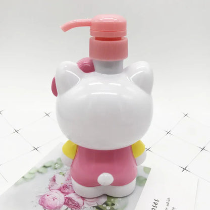 500ML Sanrio Hello Kitty Squeeze Bottle Shower Gel Hand Sanitizer Dish Soap Liquid Cute Cartoon Girl Heart High Capacity Bottled SS69