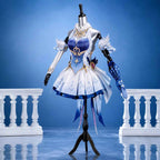 Genshin Impact Odette Cosplay Costume Women Fantasy Ballerina Dress Anime Game Role Play Convention Halloween Party Outfit Set