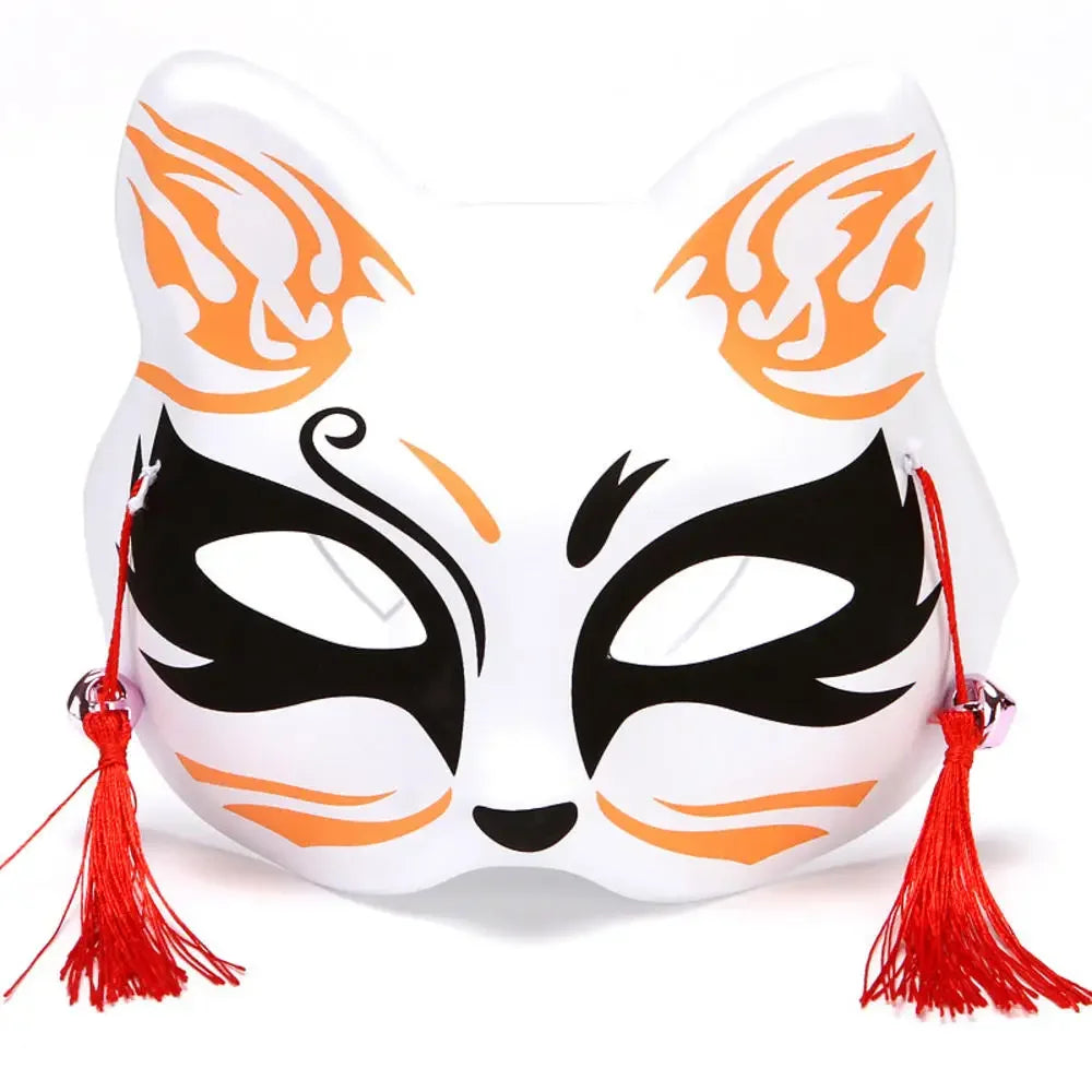 Exaggerated Rabbit Ear Mask - Black & White PVC Costume Accessory