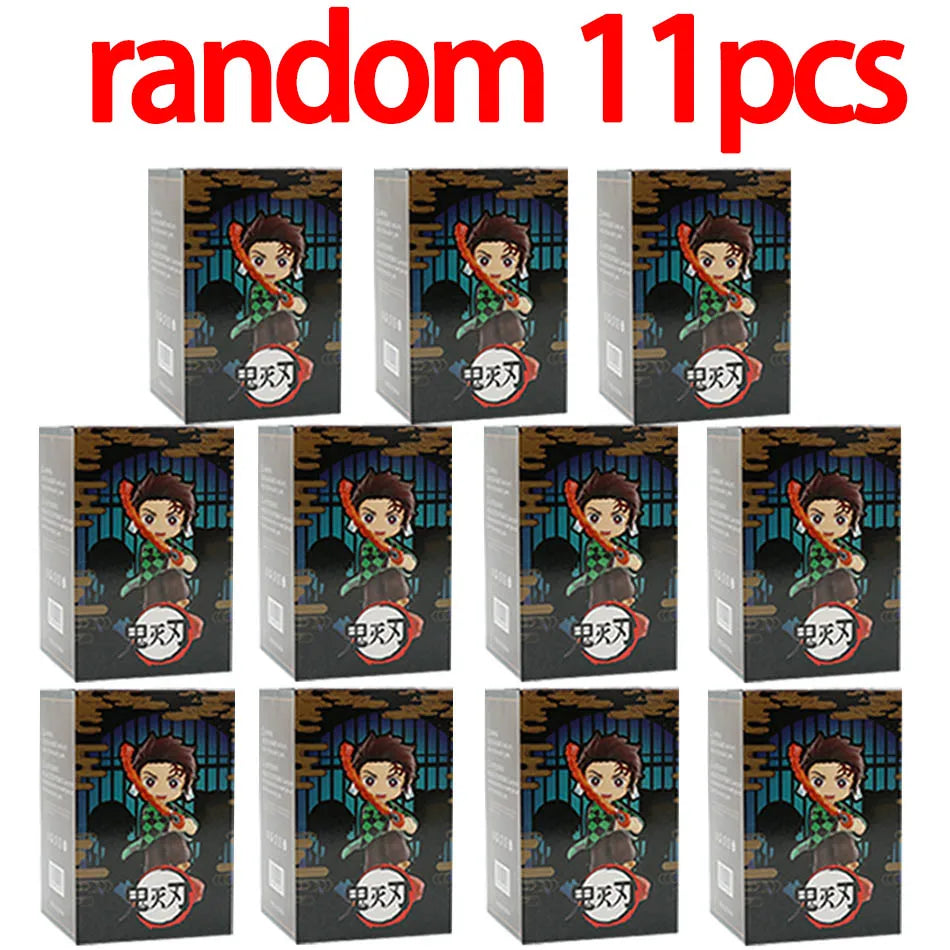 1-12pcs Anime Demon Slayer Blind Box Figure Toys Kimetsu No Yaiba Battle Series Guess Bag Mystery Doll Christmas Birthday Gift