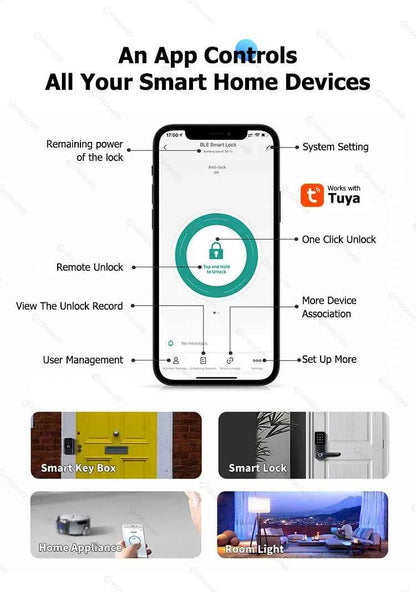 TTlock Smartkey Lock Box Home Key Wireless Smartlock Box Electronic Key Box App Digital Code Bluetooth Key Safe Padlock for Host