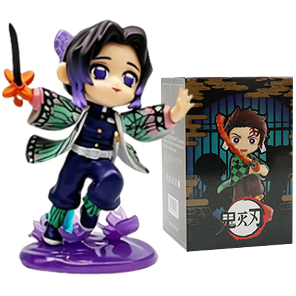 1-12pcs Anime Demon Slayer Blind Box Figure Toys Kimetsu No Yaiba Battle Series Guess Bag Mystery Doll Christmas Birthday Gift