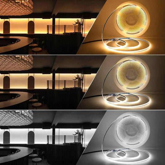 DC 5V USB COB Strip 3MM 5MM 8MM White/Pink/Red/White/Yellow/Yellow/Ice Blue/Green Flexible Ribbon Rope Home Decor TV Backlight